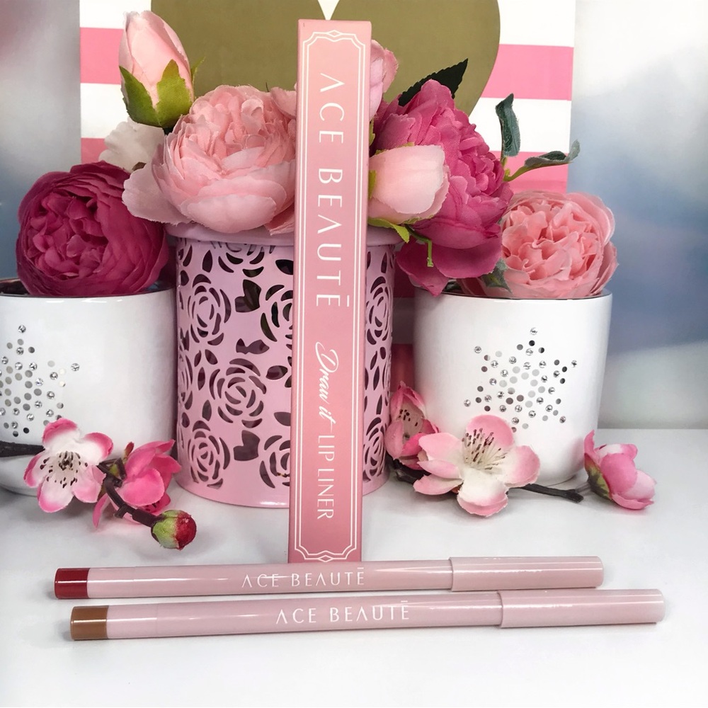 Ace Beaute Lip Liner Set! Draw It Lip Liner Duo in Be Peachy & So Gorgeous *BNIB
